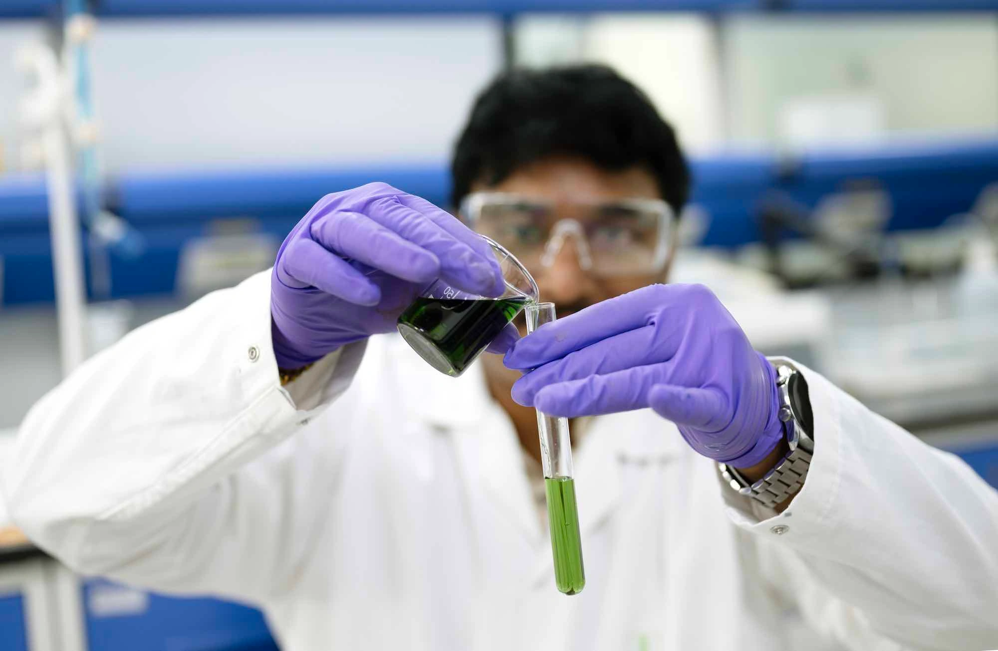 Professionals working in a research and development setting